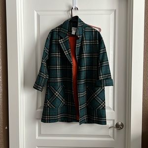 Plaid coat - wool